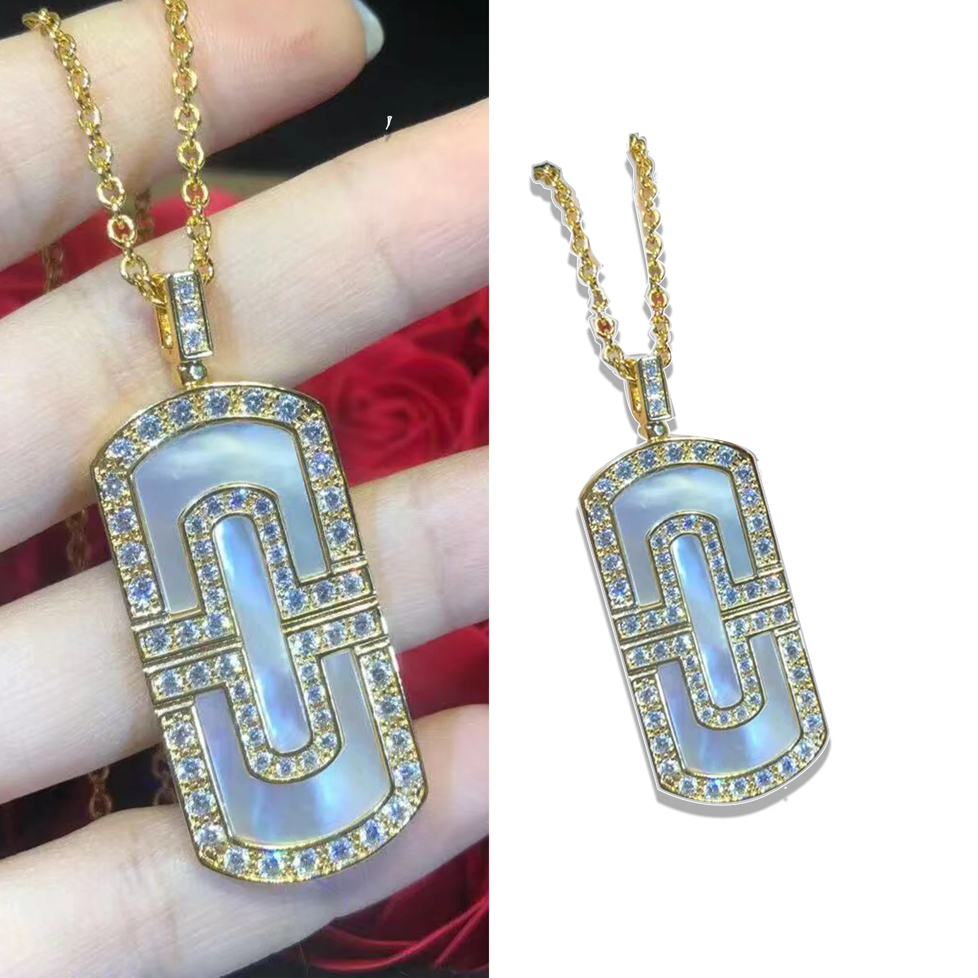 Light luxury diamond studded charm pendant necklace made of pure silver S925, fashionable niche necklace, commemorative day gift
Light luxury diamond studded charm pendant necklace made of pure silver S925, fashionable niche necklace, commemorative day gift
