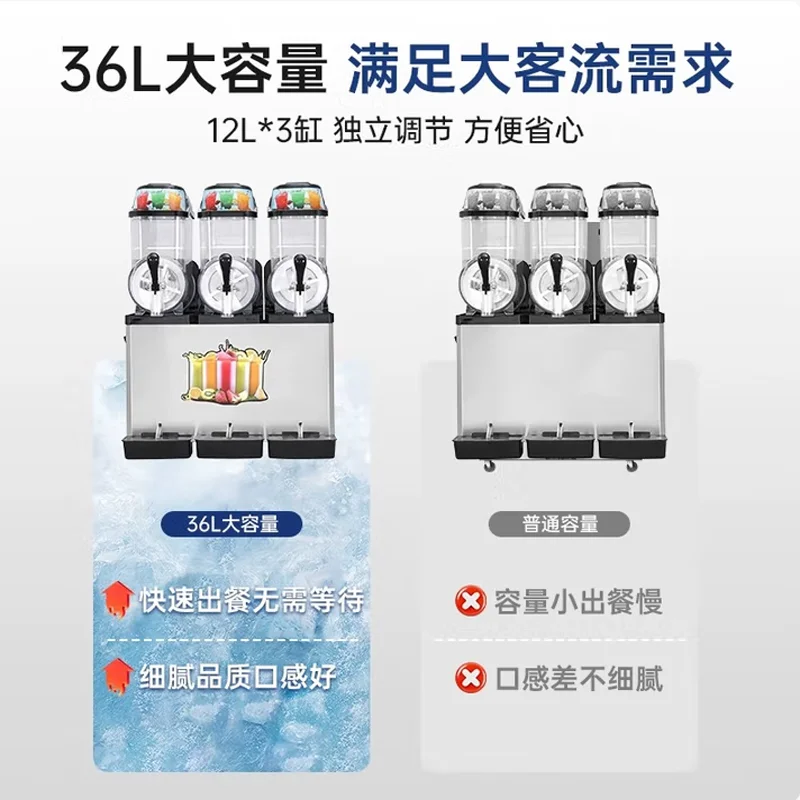 Factory Price Slush Machine Commercial Snow Melting Machines Three Tank Cold Drink Making Machines For Sale
Factory Price Slush Machine Commercial Snow Melting Machines Three Tank Cold Drink Making Machines For Sale