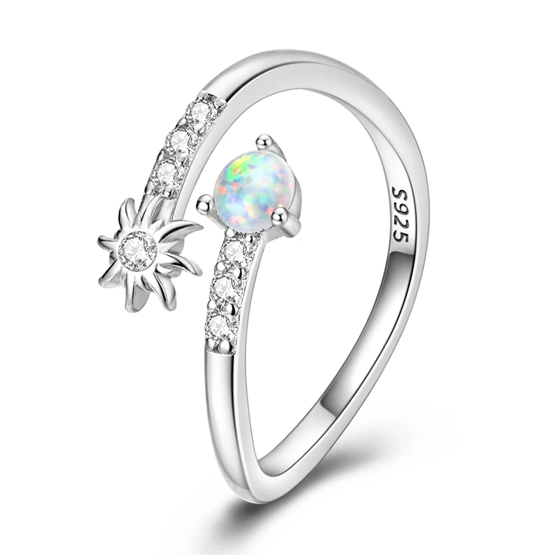 Original 925 Sterling Silver Sun Opal Open Rings For Women Girls Jewelry Birthday Anniversary Gifts
Original 925 Sterling Silver Sun Opal Open Rings For Women Girls Jewelry Birthday Anniversary Gifts