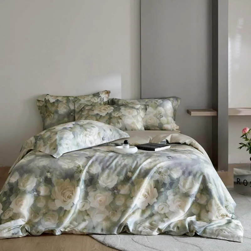 Blooming Flowers Print Silky Lyocell Bedding Set Single Double Queen King Size Duvet Cover Bed Sheet/Fitted Sheet Pillowcases
Blooming Flowers Print Silky Lyocell Bedding Set Single Double Queen King Size Duvet Cover Bed Sheet/Fitted Sheet Pillowcases