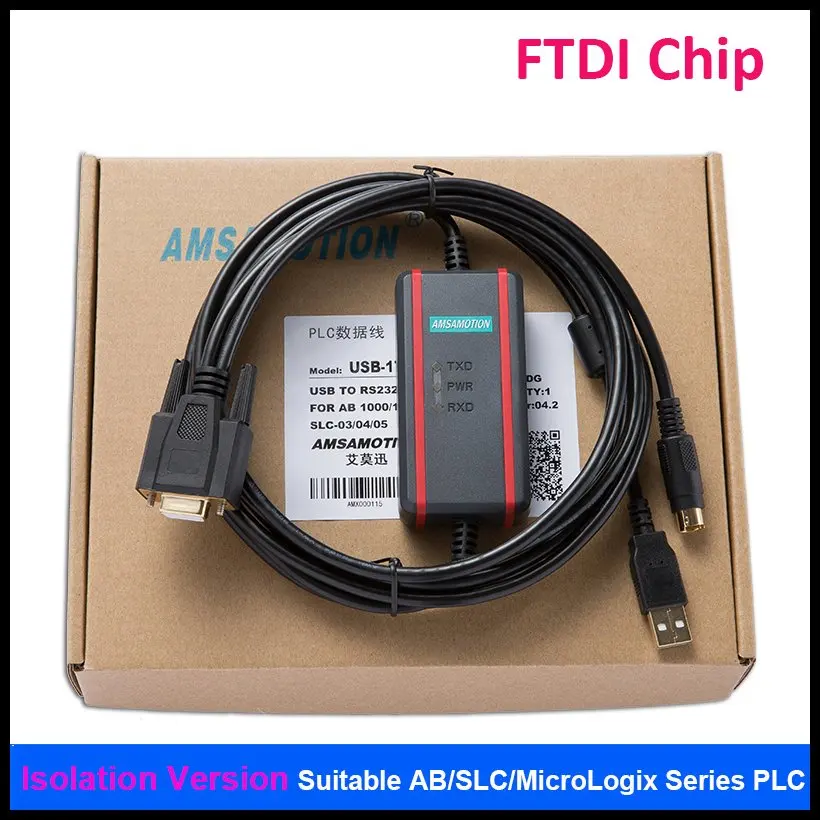 CNC-1761-1747-CP3 For Allen Bradley AB PLC Programming Cable USB To RS232 Adapter For MicroLogix1000/1200/1400/1500 SLC-03/04/05
CNC-1761-1747-CP3 For Allen Bradley AB PLC Programming Cable USB To RS232 Adapter For MicroLogix1000/1200/1400/1500 SLC-03/04/05