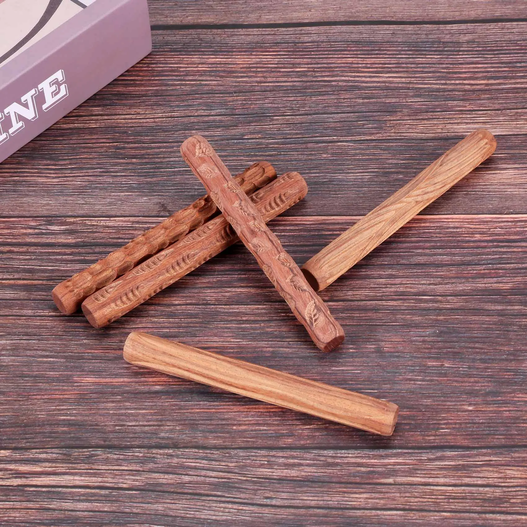 ABRE-5PCS Pottery Tools Wood Hand Rollers For Clay Clay Stamp Clay Pattern Roller
ABRE-5PCS Pottery Tools Wood Hand Rollers For Clay Clay Stamp Clay Pattern Roller
