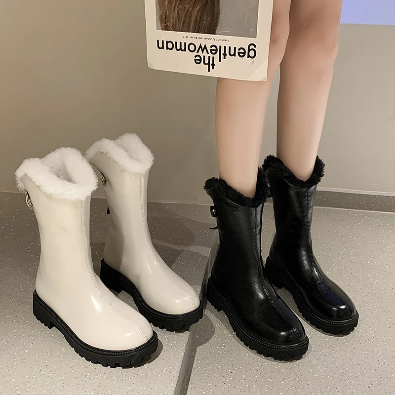 Rock Shoes Woman Winter Boots Lady Boots-Women Zipper Round Toe 2022 Rubber Autumn Lolita Med Mid-Calf White Mid Calf Solid Shor
Rock Shoes Woman Winter Boots Lady Boots-Women Zipper Round Toe 2022 Rubber Autumn Lolita Med Mid-Calf White Mid Calf Solid Shor