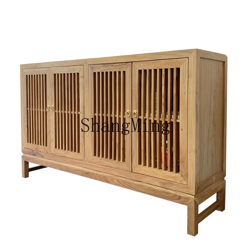 ZYH new Chinese style old elm dining side cabinet solid wood entrance entrance cabinet living room bedroom locker
ZYH new Chinese style old elm dining side cabinet solid wood entrance entrance cabinet living room bedroom locker