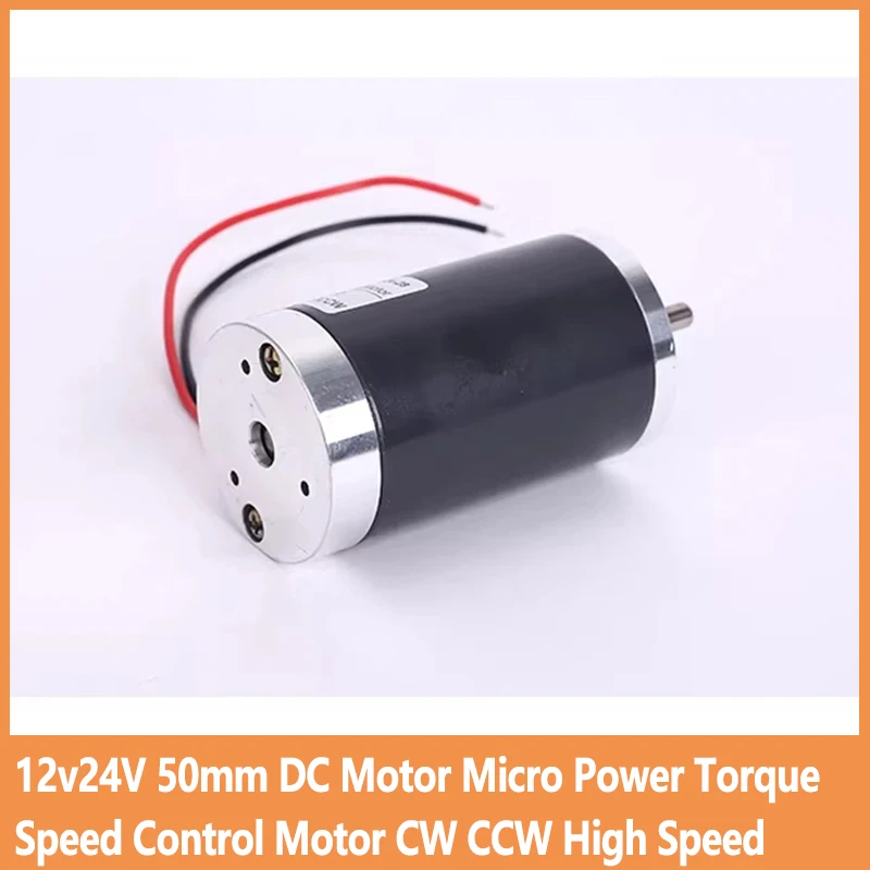 12v24V 50mm DC Motor Micro Power Torque Speed Control Motor CW CCW High Speed Low Noise Motor
12v24V 50mm DC Motor Micro Power Torque Speed Control Motor CW CCW High Speed Low Noise Motor