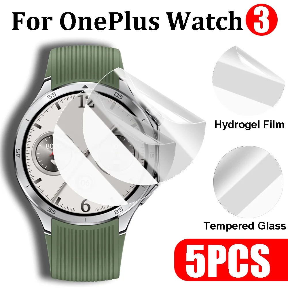 1/3/5PCS Hydrogel Film/Tempered Glass for Oneplus Watch 3 HD Anti-scratch Screen Protector for Oneplus Watch 3 Watch Accessories
1/3/5PCS Hydrogel Film/Tempered Glass for Oneplus Watch 3 HD Anti-scratch Screen Protector for Oneplus Watch 3 Watch Accessories