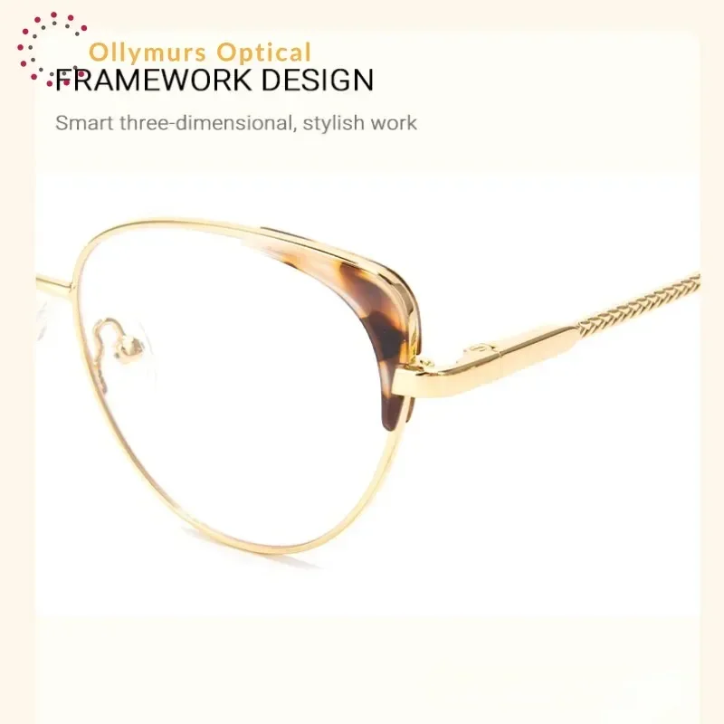 XUKA WomenMetal Acetate Fashion Myopia Cat Eye Reading Glasses Frame Hyperopia Retro Prescription Lenses Eyeglasses SR7357
XUKA WomenMetal Acetate Fashion Myopia Cat Eye Reading Glasses Frame Hyperopia Retro Prescription Lenses Eyeglasses SR7357