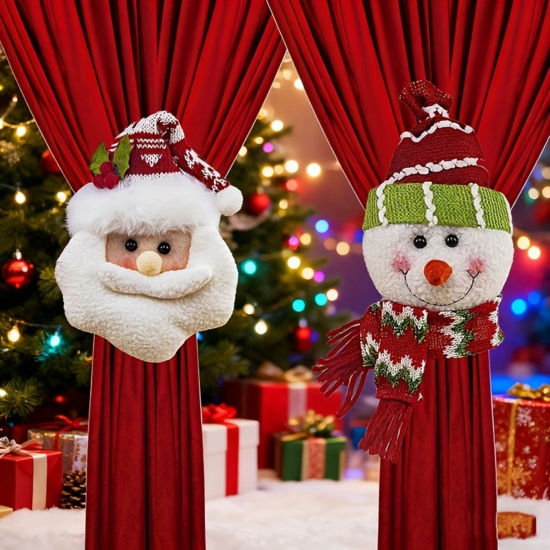 Christmas curtain tie, Santa Claus, Christmas snowman, Christmas decoration, home decoration, curtain buckle, Christmas Decorati
Christmas curtain tie, Santa Claus, Christmas snowman, Christmas decoration, home decoration, curtain buckle, Christmas Decorati