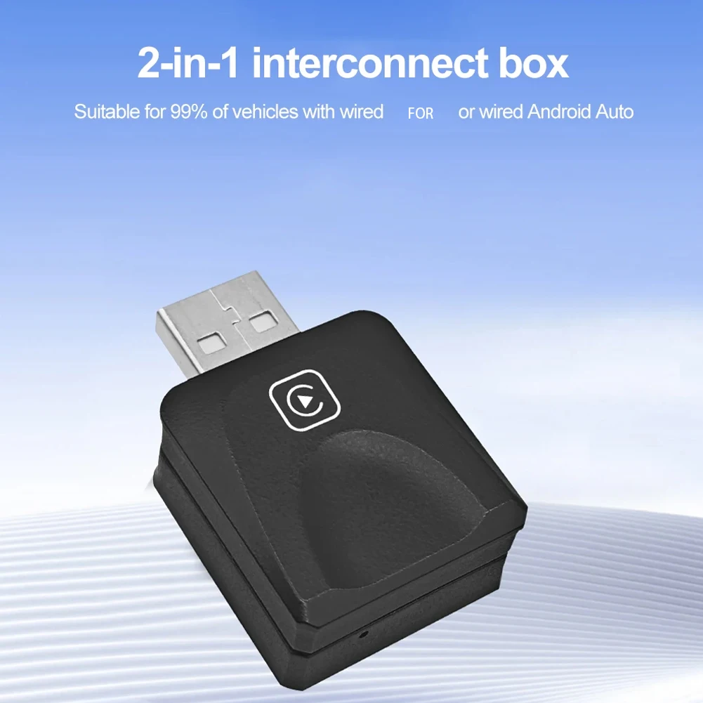 Wireless Carplay Android Auto Adapter Smart USB Dongle for Apple IOS Android for OEM Wired CarPlay Android Auto Car Models
Wireless Carplay Android Auto Adapter Smart USB Dongle for Apple IOS Android for OEM Wired CarPlay Android Auto Car Models