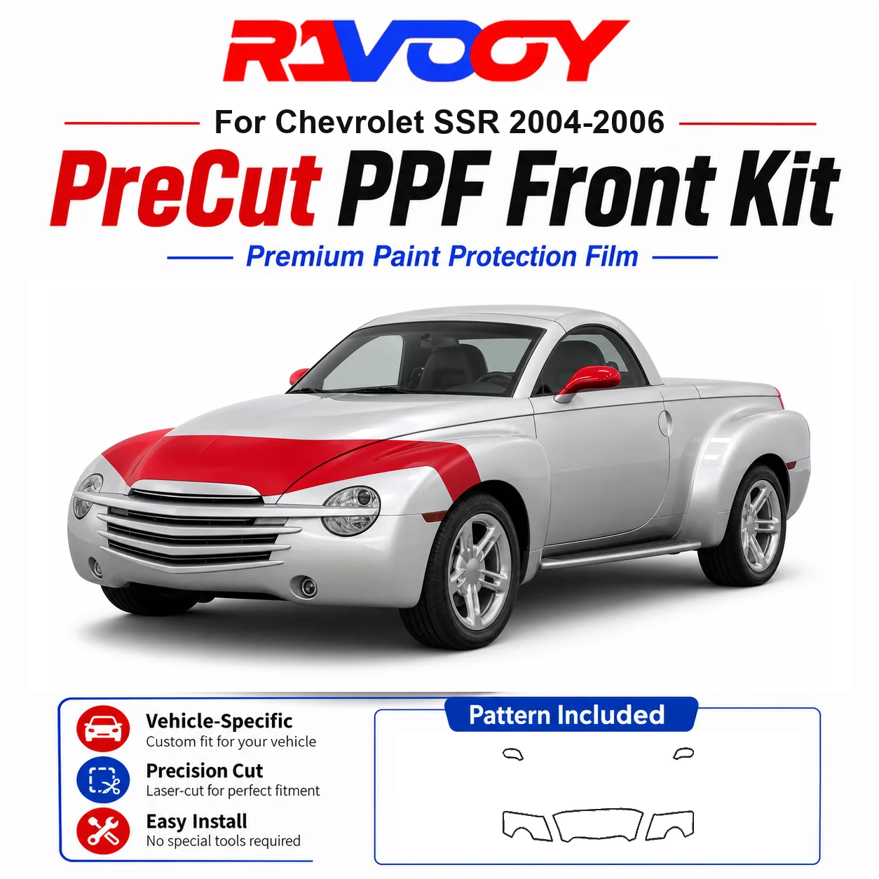 8.5mil TPU Precut PPF Kit For 2025-2026 Acura ADX - Hood, Partial Fenders & Full Mirror Set - Self-Healing Gloss Clear Bra Film
8.5mil TPU Precut PPF Kit For 2025-2026 Acura ADX - Hood, Partial Fenders & Full Mirror Set - Self-Healing Gloss Clear Bra Film