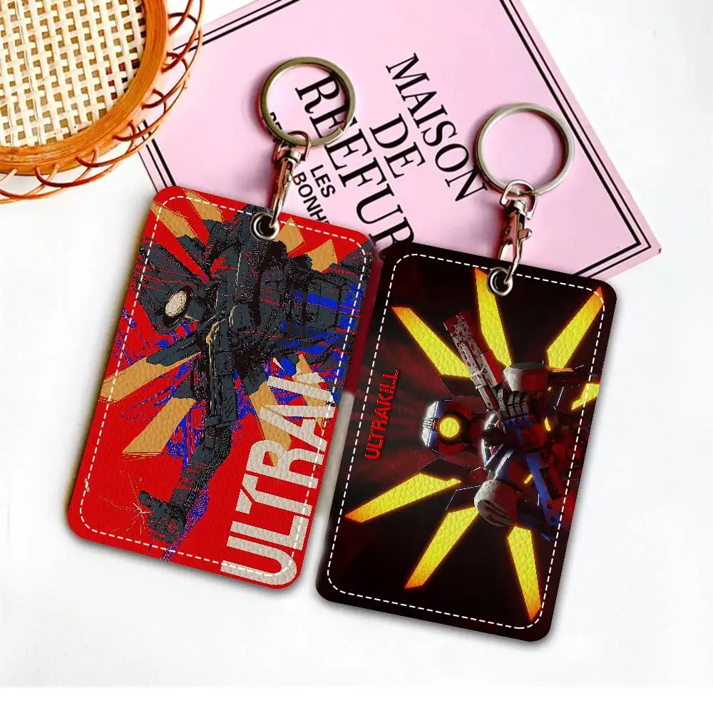 Retro Game ULTRAKILL Rectangle ID Card Case Keychain Access Card Bag Key Tag Ring Leather Card Holder Key Ring Access
Retro Game ULTRAKILL Rectangle ID Card Case Keychain Access Card Bag Key Tag Ring Leather Card Holder Key Ring Access