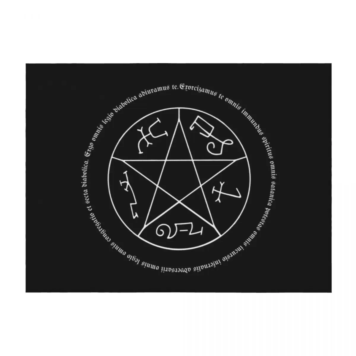 Devil's Trap with Exorcism Scripture Supernatural Quote Throw Blanket Beach Flannel Fabric Soft Big Blankets
Devil's Trap with Exorcism Scripture Supernatural Quote Throw Blanket Beach Flannel Fabric Soft Big Blankets