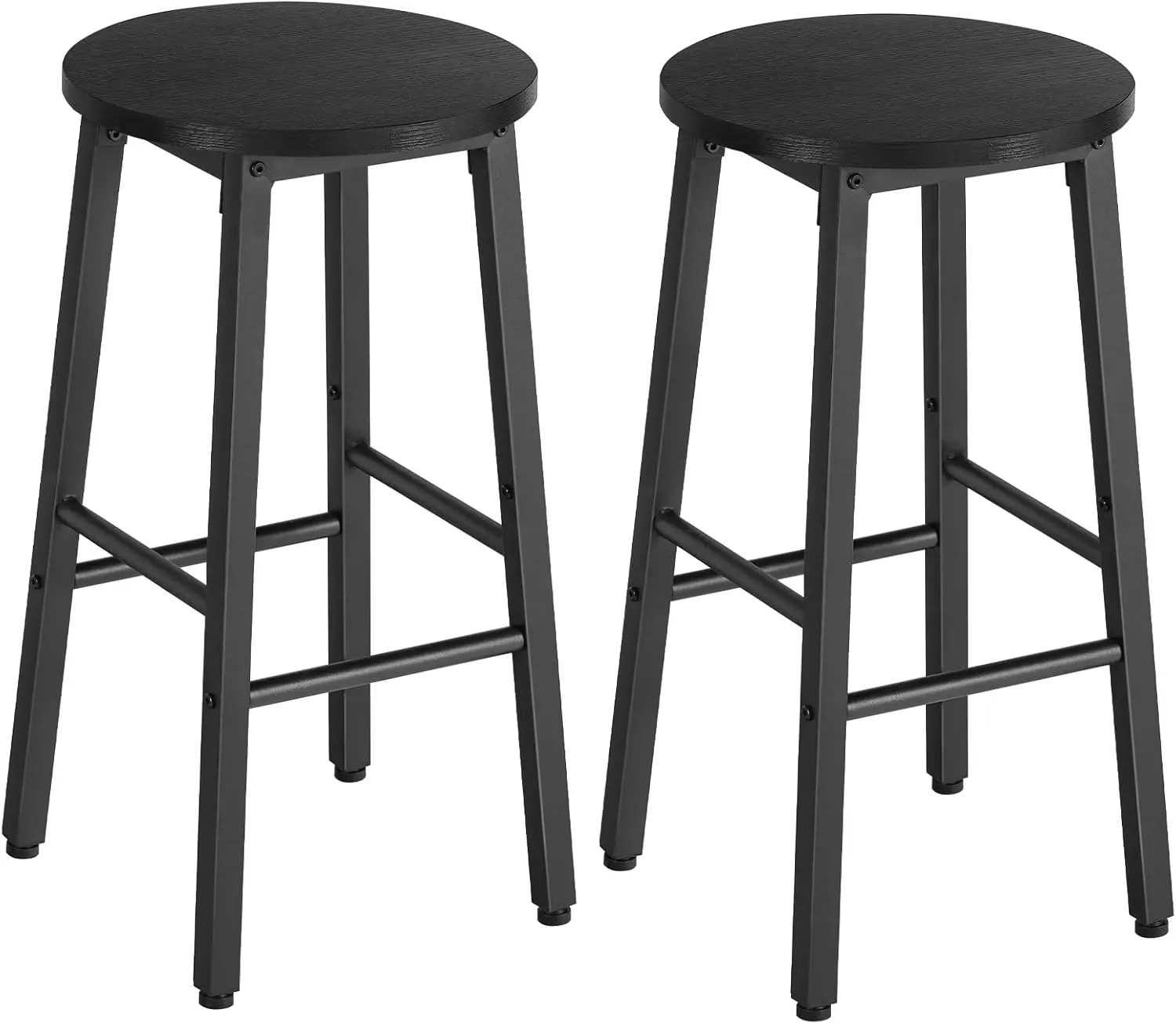 Набор из 2 промышленных черных барных стульев, высота стойки 24,8 дюйма для кухонного острова и столовой
Набор из 2 промышленных черных барных стульев, высота стойки 24,8 дюйма для кухонного острова и столовой