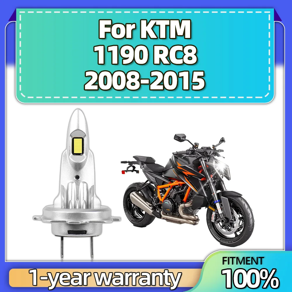 For KTM 1190 RC8 2008 2009 2010 2011 2012 2013 2014 2015 Fanless Motorcycle Led Bulbs H7 15000lm 12V Motorbike Headlight
For KTM 1190 RC8 2008 2009 2010 2011 2012 2013 2014 2015 Fanless Motorcycle Led Bulbs H7 15000lm 12V Motorbike Headlight