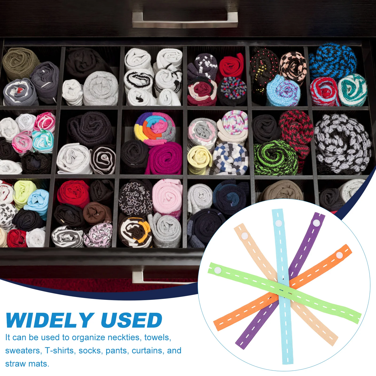 50pcs Storage Hole Organizer Clothes Organizer Strap Clothing Storage Tshirt Pants Clothes Band Closet Band Portable
50pcs Storage Hole Organizer Clothes Organizer Strap Clothing Storage Tshirt Pants Clothes Band Closet Band Portable