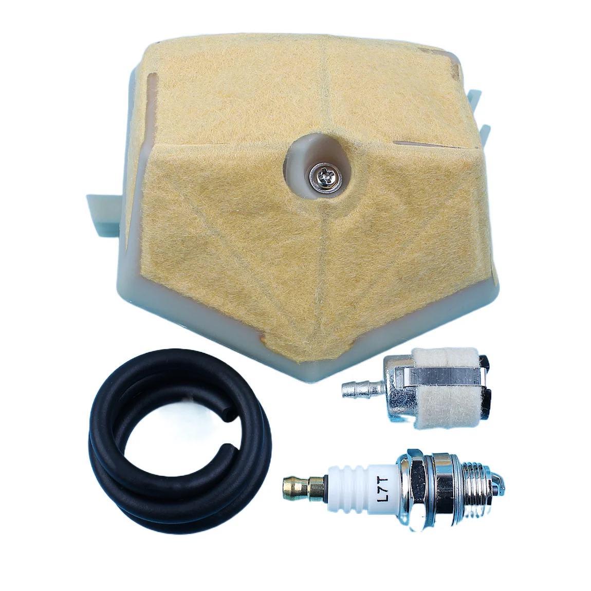 Air Fuel Filter Line Spark Plug Kit For Husqvarna 51, 55, 55 Rancher Chainsaw 503 60 83-01, 503608301, 503898101 
Air Fuel Filter Line Spark Plug Kit For Husqvarna 51, 55, 55 Rancher Chainsaw 503 60 83-01, 503608301, 503898101