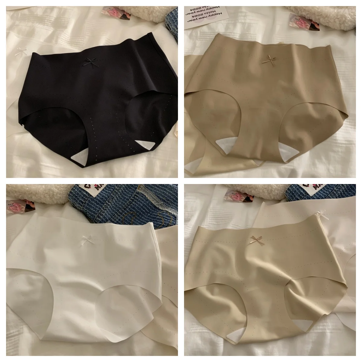 4pcs Women Ice Silk Panties One Piece Seamless Sweet Underwear Soft Breathable Summer Briefs Elegance Girls Sexy Lingerie
4pcs Women Ice Silk Panties One Piece Seamless Sweet Underwear Soft Breathable Summer Briefs Elegance Girls Sexy Lingerie
