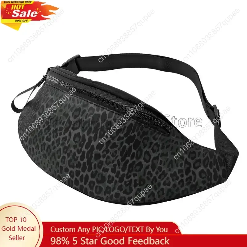 Black Leopard Print Fanny Pack for Men Women Waist Pack Bag with Belt Adjustable Sling Pocket Crossbody Shoulder Bag
Black Leopard Print Fanny Pack for Men Women Waist Pack Bag with Belt Adjustable Sling Pocket Crossbody Shoulder Bag