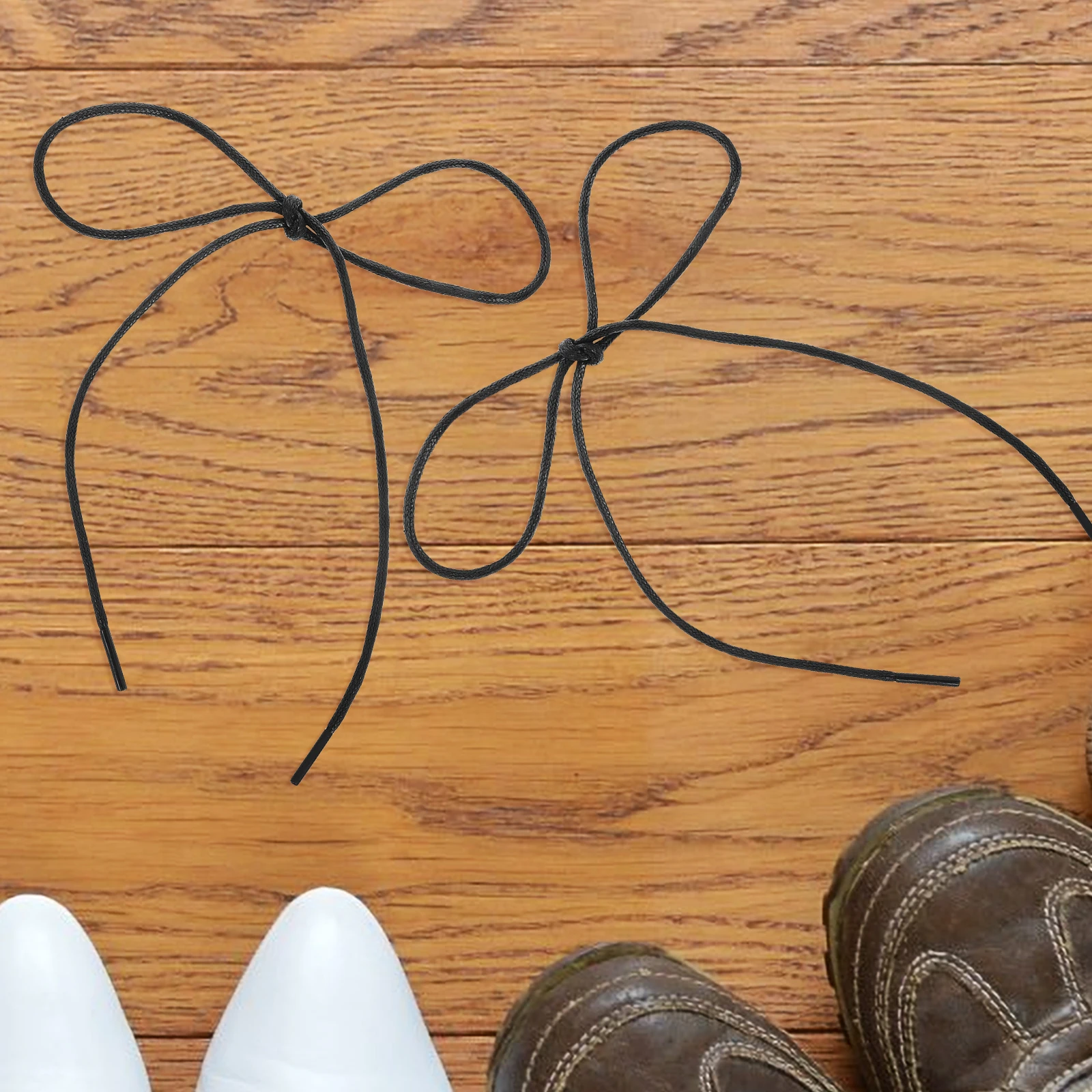 4pcs Round Waxed Cotton Shoelaces 0.32Cm Thick Black Replacement Laces For Dress Shoes Boots Sneakers Hiking Oxfords Sport
4pcs Round Waxed Cotton Shoelaces 0.32Cm Thick Black Replacement Laces For Dress Shoes Boots Sneakers Hiking Oxfords Sport