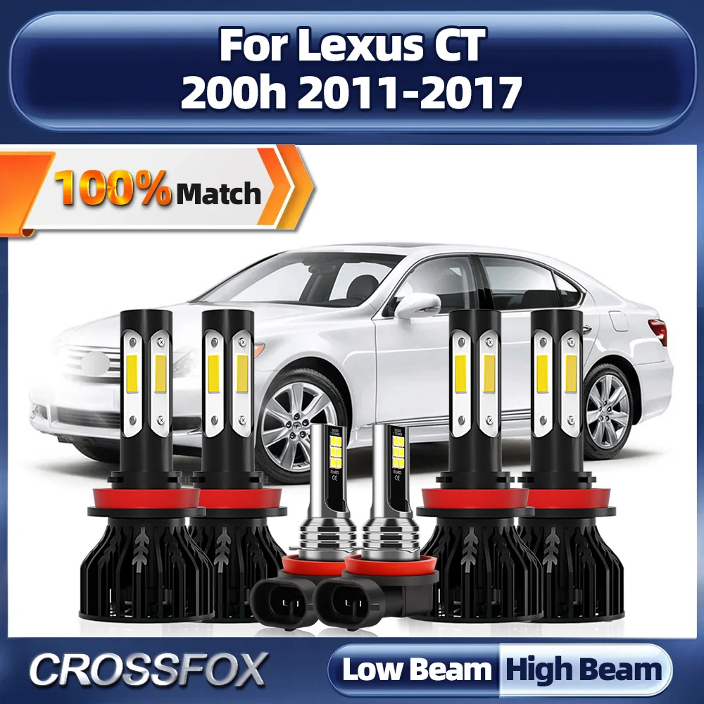 Car LED Headlight Bulbs 60000LM Auto Headlamps 12V 6000K White Fog Light For Lexus CT 200h 2011 2012 2013 2014 2015 2016 2017
Car LED Headlight Bulbs 60000LM Auto Headlamps 12V 6000K White Fog Light For Lexus CT 200h 2011 2012 2013 2014 2015 2016 2017