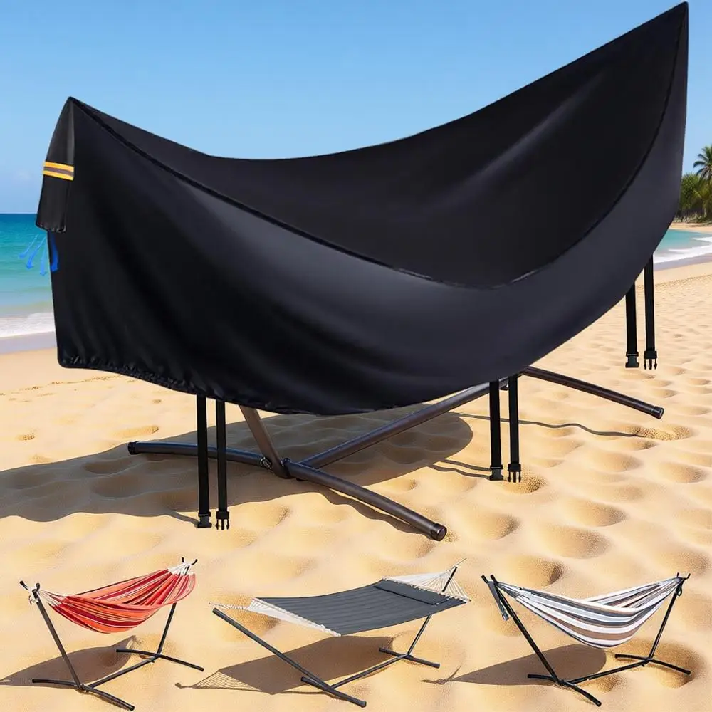 All-Weather 420D Durable Hammock Cover with Windproof Buckles and Elastic Cord for Outdoor Use
All-Weather 420D Durable Hammock Cover with Windproof Buckles and Elastic Cord for Outdoor Use
