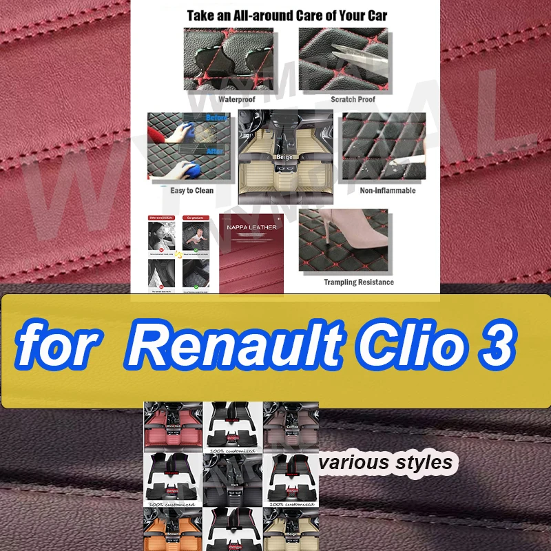 LUXURY Car Mats Floor Carpet Rugs For Renault Clio 3 2014 2015 2016
LUXURY Car Mats Floor Carpet Rugs For Renault Clio 3 2014 2015 2016