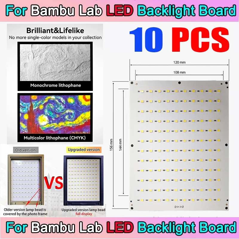 Для Bambu Lab 3D-принтер CMYK Lithophane Комплект платы со светодиодной подсветкой USB C DIY Lithophane Фотомодель Bambulabs Запчасти для 3D-печати
Для Bambu Lab 3D-принтер CMYK Lithophane Комплект платы со светодиодной подсветкой USB C DIY Lithophane Фотомодель Bambulabs Запчасти для 3D-печати