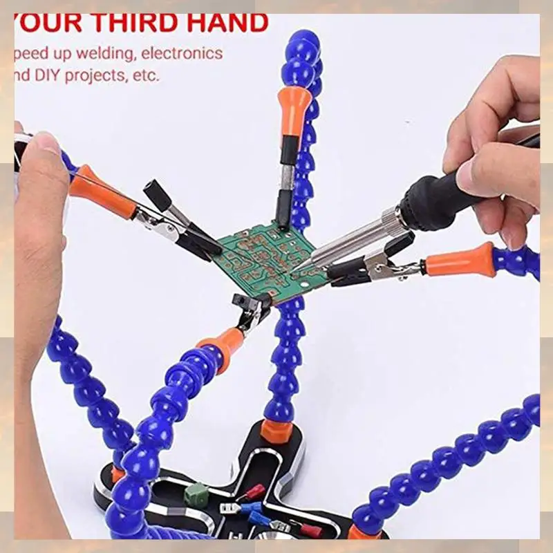 Flash Trend 3X Diy Soldering Third Hand 12Pc Flexible Arms Welding Helping Stand Repair Holder Tool Multifunctional Metal Base
Flash Trend 3X Diy Soldering Third Hand 12Pc Flexible Arms Welding Helping Stand Repair Holder Tool Multifunctional Metal Base