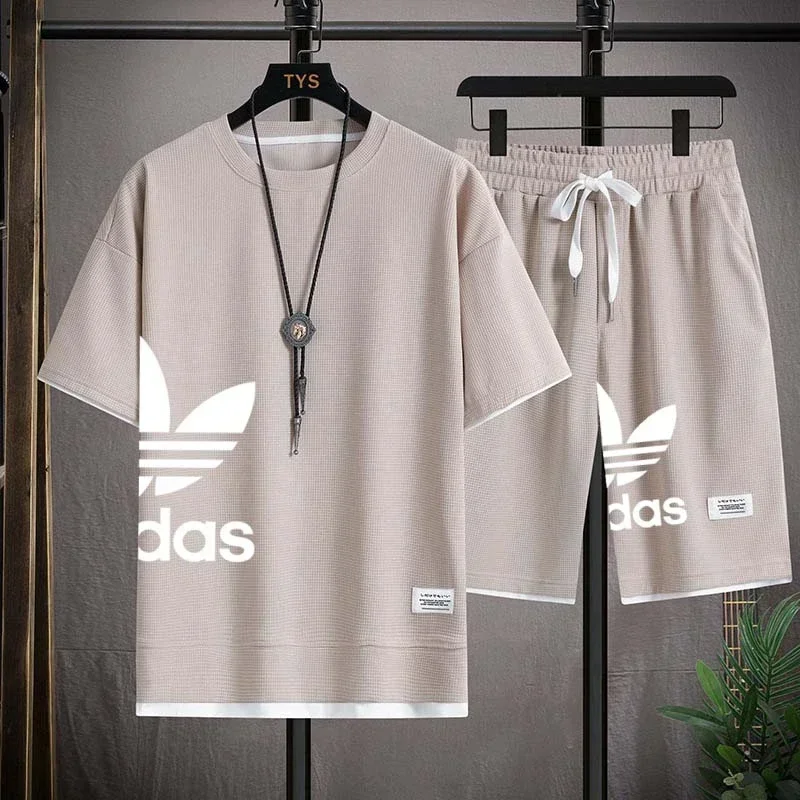 Summer 2026 New Men's Pullover Sportswear Set, Fashionable Basketball Men's Casual Short-sleeved T-shirt + Shorts Two-piece Set
Summer 2026 New Men's Pullover Sportswear Set, Fashionable Basketball Men's Casual Short-sleeved T-shirt + Shorts Two-piece Set