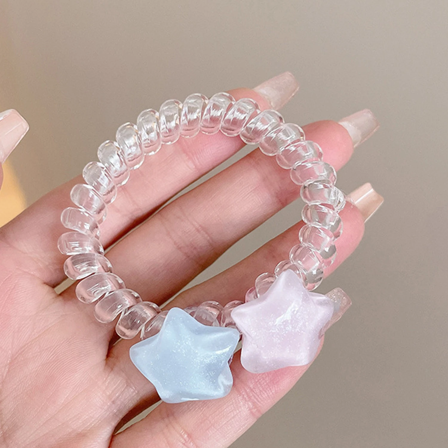 2023 Y2K Star Hair Ring For Women Girls Cute Jelly Pentagram Telephone Line Hair Rope Korean Elastic Hair Bands Friends Gifts
2023 Y2K Star Hair Ring For Women Girls Cute Jelly Pentagram Telephone Line Hair Rope Korean Elastic Hair Bands Friends Gifts