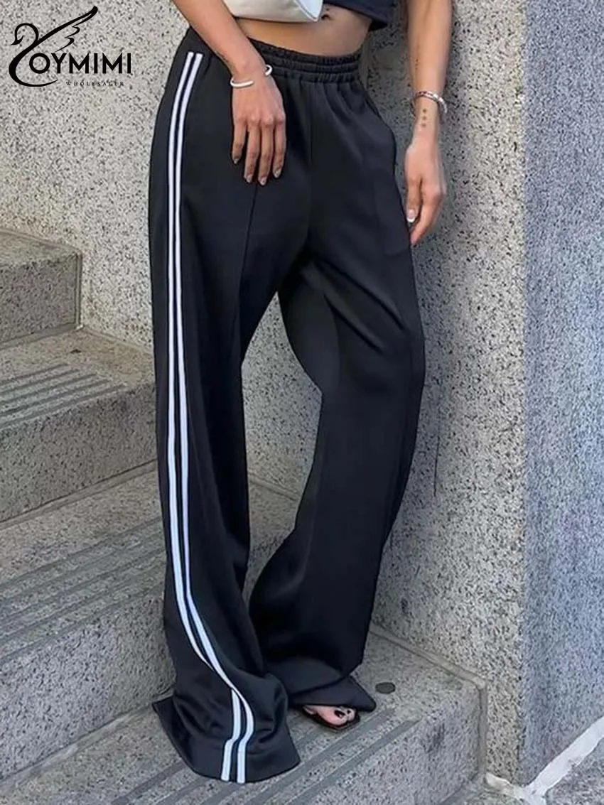 Oymimi Fashion Black Patchwork Women's Pants Casual Low Waist Full Length Pants Streetwear Elegant New Straight Loose Trousers
Oymimi Fashion Black Patchwork Women's Pants Casual Low Waist Full Length Pants Streetwear Elegant New Straight Loose Trousers
