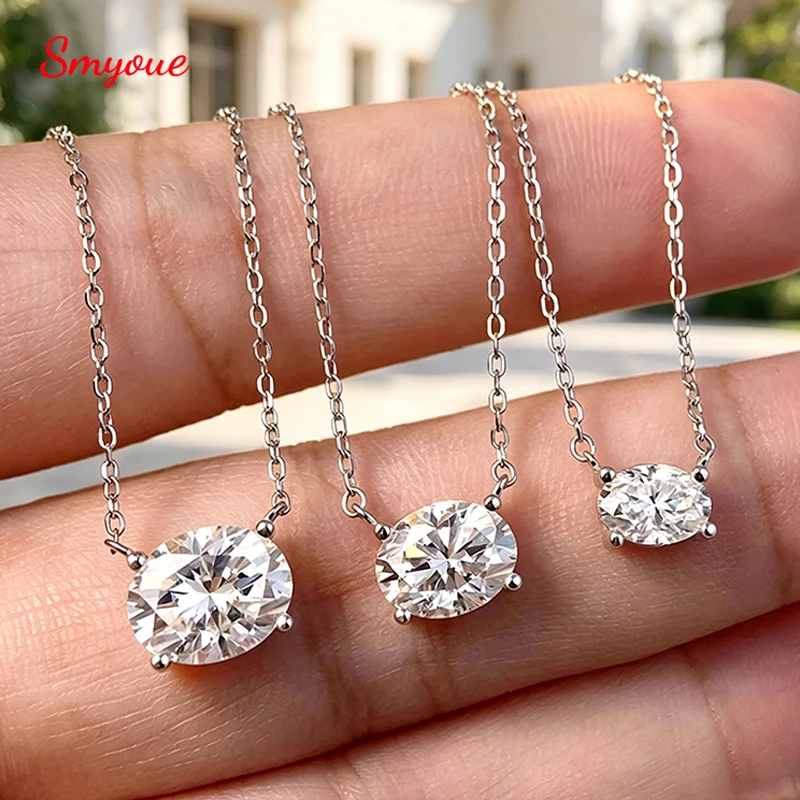 Smyoue 14K Plated 1-3CT Moissanite Necklaces Pendant Women Girls Birthday Gift Chain Lab Diamond Jewelry 925 Sterling Silver GRA
Smyoue 14K Plated 1-3CT Moissanite Necklaces Pendant Women Girls Birthday Gift Chain Lab Diamond Jewelry 925 Sterling Silver GRA