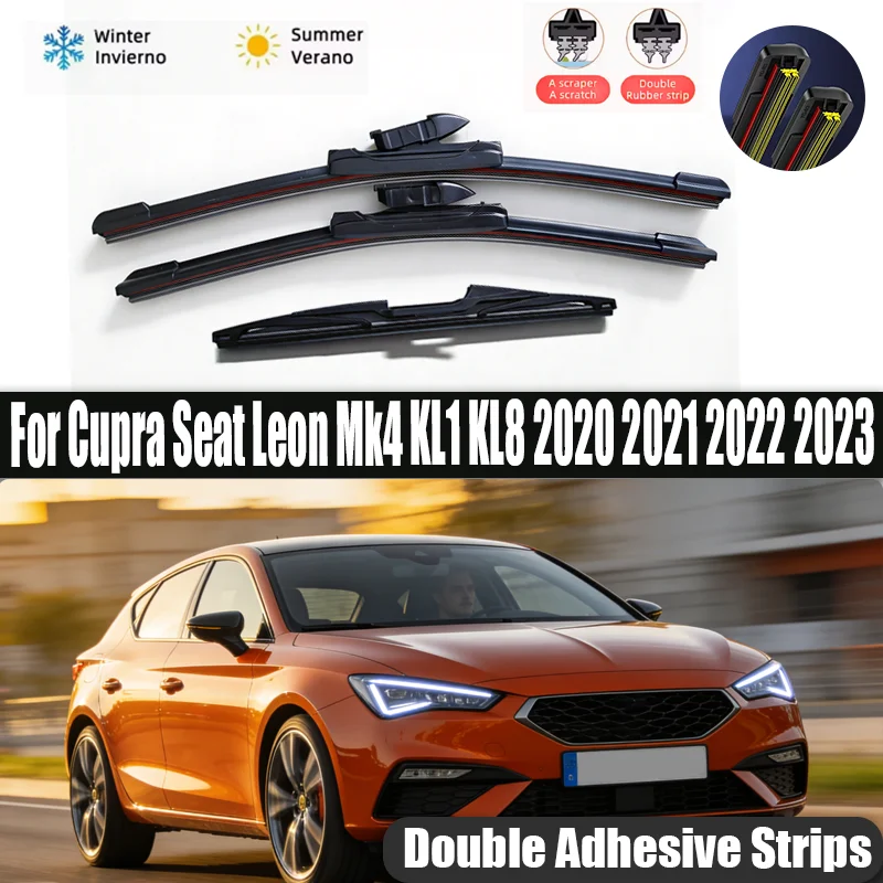 For Cupra Seat Leon Mk4 KL1 KL8 2020 2021 2022 2023 Hatchback Front Rear Wiper Blade Windscreen Windshield Window Car Rain Brush
For Cupra Seat Leon Mk4 KL1 KL8 2020 2021 2022 2023 Hatchback Front Rear Wiper Blade Windscreen Windshield Window Car Rain Brush