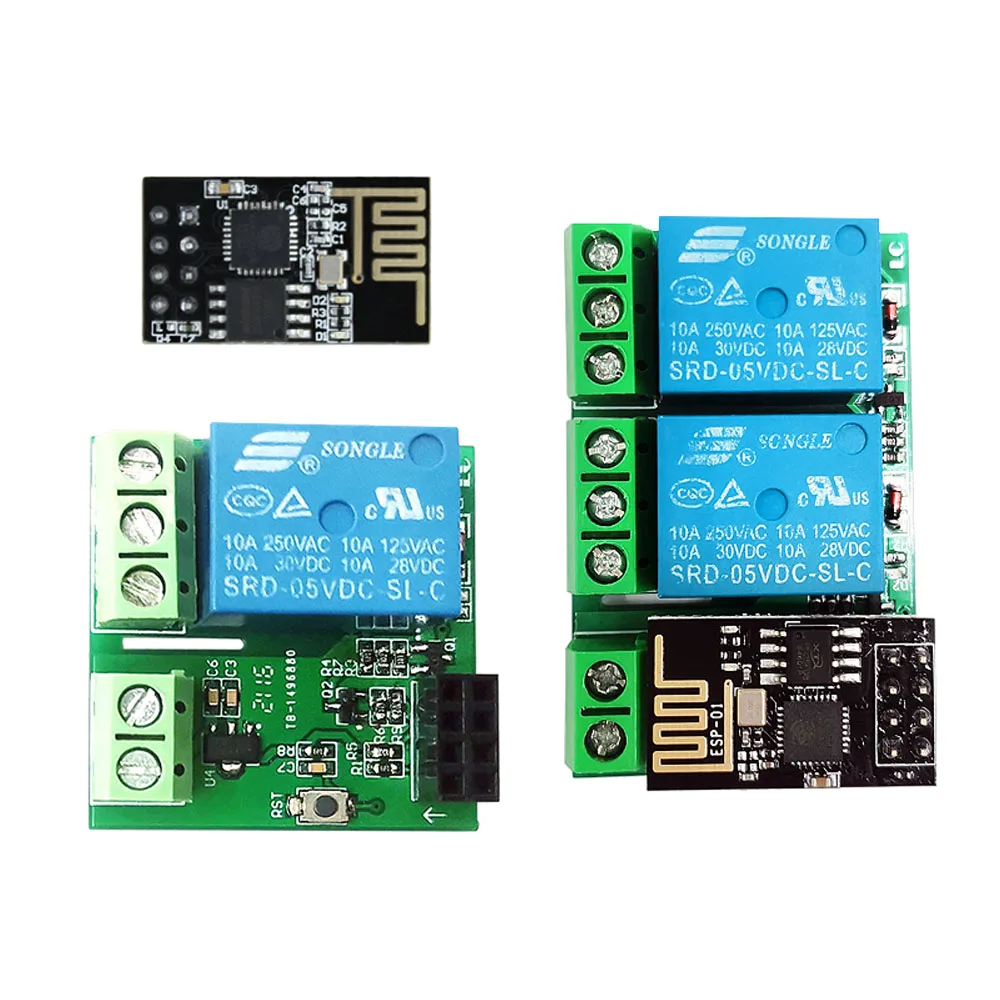ESP8266 ESP-01 DC5V 1/2 Way WIFI Control Relay Module Separate Base Plate Smart Home Remote Control ESP-01 Wireless WIFI Module
ESP8266 ESP-01 DC5V 1/2 Way WIFI Control Relay Module Separate Base Plate Smart Home Remote Control ESP-01 Wireless WIFI Module