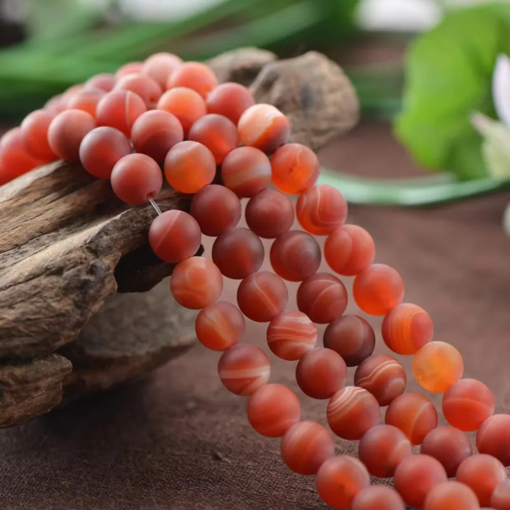 Joanlyn Grade A Natural Red Stripe Agate Beads 6mm-14mm Smooth Frosted Round 15 Inch Strand AG19F
Joanlyn Grade A Natural Red Stripe Agate Beads 6mm-14mm Smooth Frosted Round 15 Inch Strand AG19F