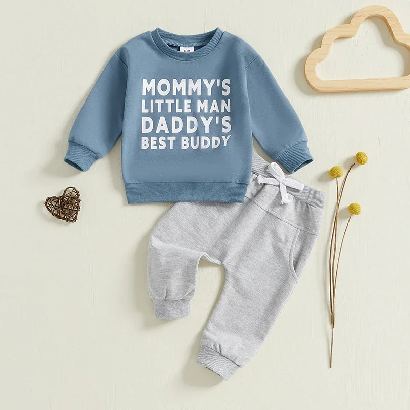 Autumn Set Toddler Newborn Baby Boy Clothes Letter Print Long Sleeve Pullover Sweatshirts Pants Clothes 2PCS Outfits Set
Autumn Set Toddler Newborn Baby Boy Clothes Letter Print Long Sleeve Pullover Sweatshirts Pants Clothes 2PCS Outfits Set