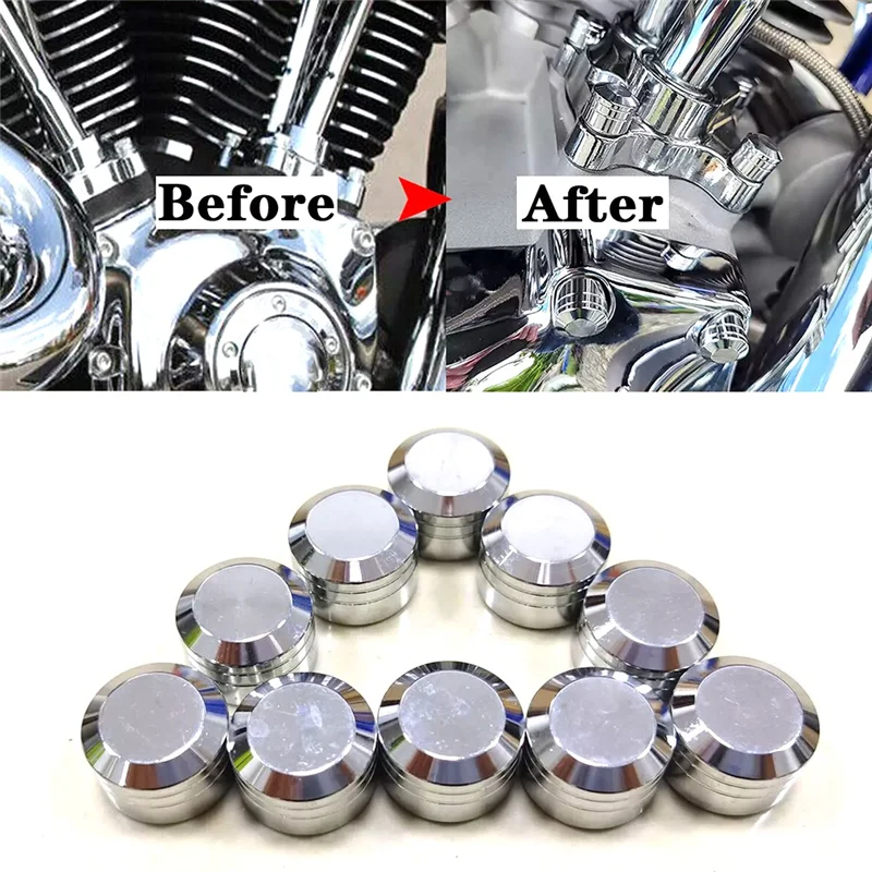 Chrome Decorative Motor Topper Bolt Caps For Touring Softail Road Glide Accessories
Chrome Decorative Motor Topper Bolt Caps For Touring Softail Road Glide Accessories