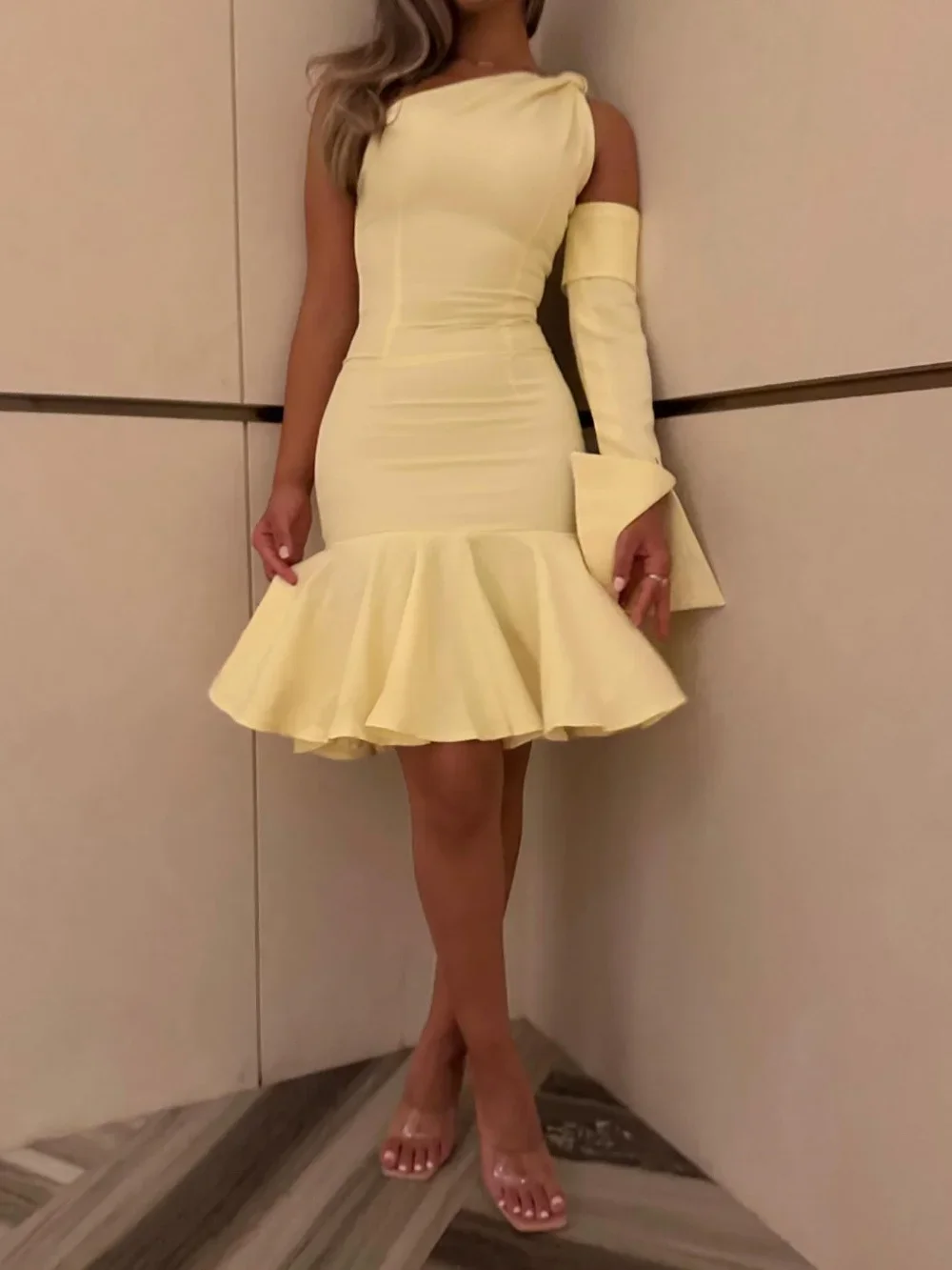 Customized Fashion Jersey Pleat Mermaid One-shoulder Knee Length Dresses Evening Dresses Classic Exquisite Modern Style Pastrol
Customized Fashion Jersey Pleat Mermaid One-shoulder Knee Length Dresses Evening Dresses Classic Exquisite Modern Style Pastrol
