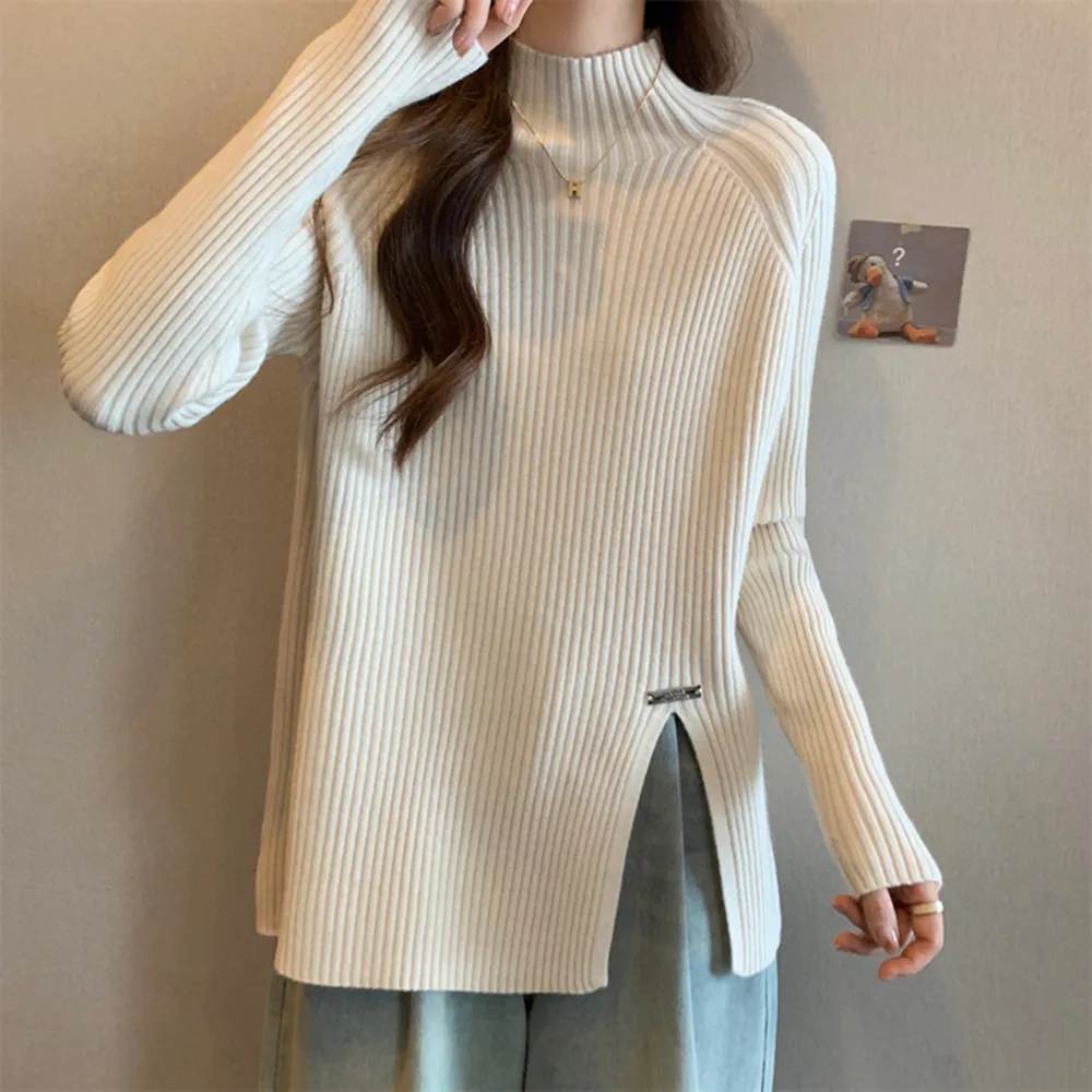 plus Size f High Collar Asymmetrical Knitted Sweater Women's Autumn Winter Cold Resistant Outerwear Meat Covering Split Ba...
plus Size f High Collar Asymmetrical Knitted Sweater Women's Autumn Winter Cold Resistant Outerwear Meat Covering Split Ba...