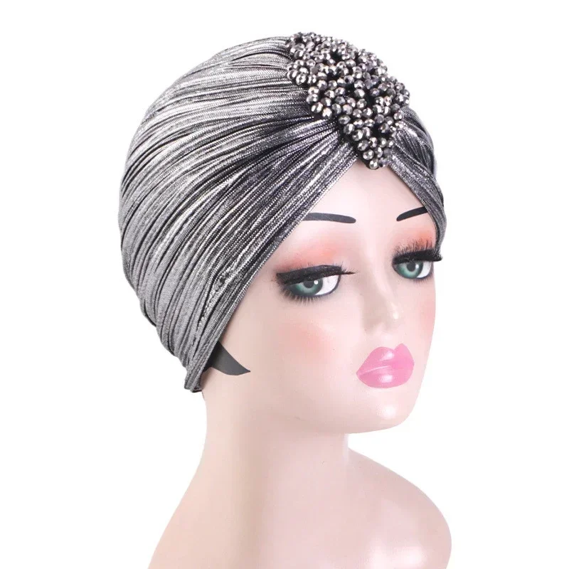 New Muslim Women Fashion Shiny Beaded Hijab Hat Indian Turban Cancer Chemo Cap Hair Loss Headscarf Beanies Bonnet Turbante Mujer
New Muslim Women Fashion Shiny Beaded Hijab Hat Indian Turban Cancer Chemo Cap Hair Loss Headscarf Beanies Bonnet Turbante Mujer