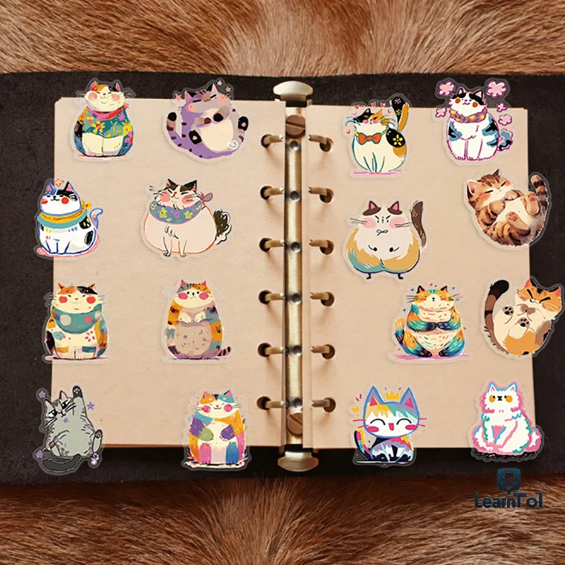 50Sheets Cute Funny Cat Stickers Water Bottles Waterproof Kitten Stickers PET Transparent Stickers Cartoon Decoration Stickers
50Sheets Cute Funny Cat Stickers Water Bottles Waterproof Kitten Stickers PET Transparent Stickers Cartoon Decoration Stickers