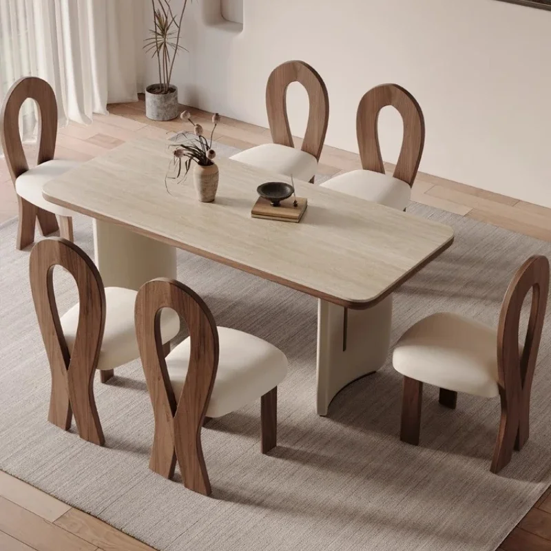 French Cream Wind Dining Table Solid Wood Modern Comfortable High Quality Table Romantic Gaming Simple Muebles Salon Furnitur
French Cream Wind Dining Table Solid Wood Modern Comfortable High Quality Table Romantic Gaming Simple Muebles Salon Furnitur