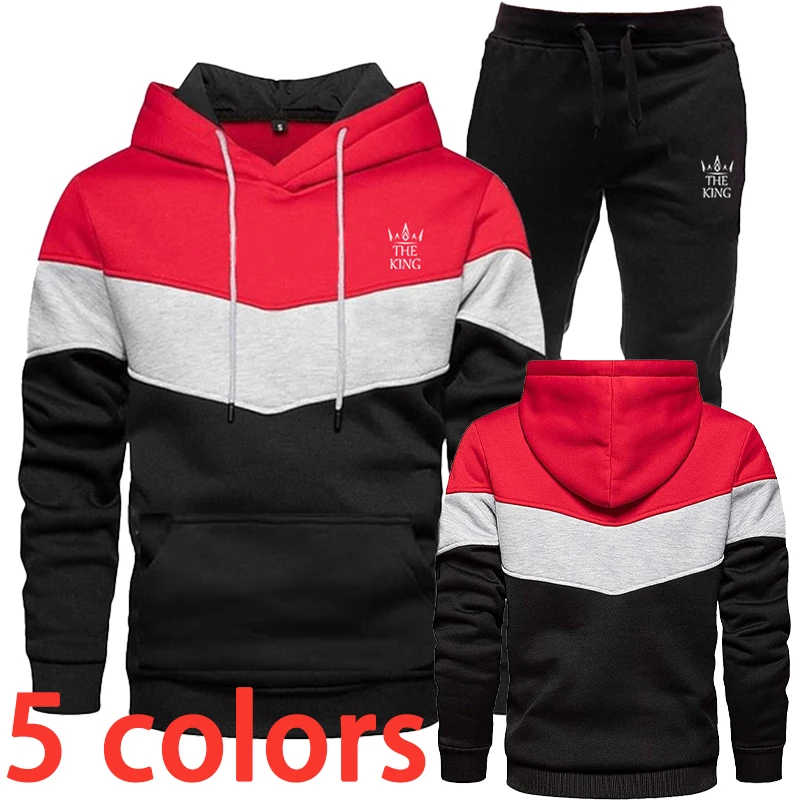 Men's Fashion Three Color Outdoor Sports Hoodie and Sports Pants Two Piece Set Autumn/Winter Jacket Plus Size Hoodie Set
Men's Fashion Three Color Outdoor Sports Hoodie and Sports Pants Two Piece Set Autumn/Winter Jacket Plus Size Hoodie Set