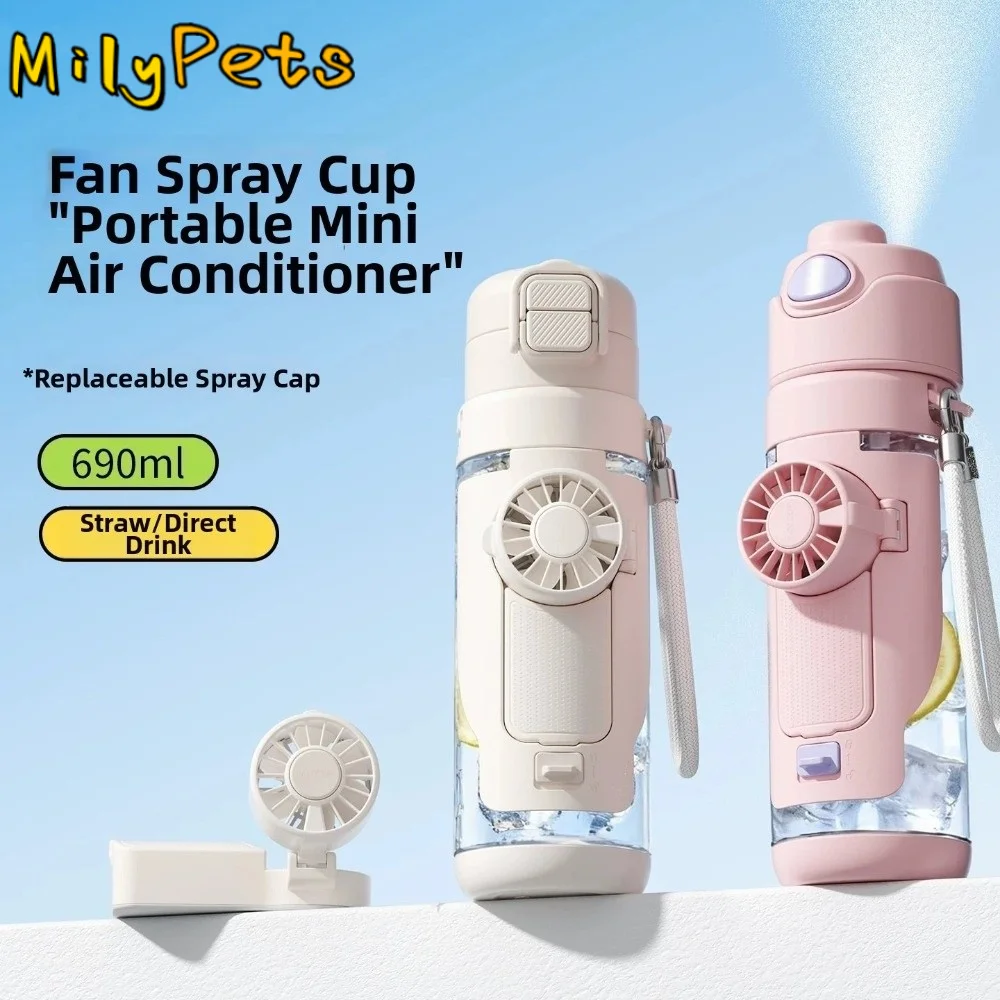 690 ML 2-in-1 Fan Cup Dual-Use 3-Speed Handheld Fan Hydration Spray Fan Cup Leak-proof USB Charging Cold Drink Water Cup Gym
690 ML 2-in-1 Fan Cup Dual-Use 3-Speed Handheld Fan Hydration Spray Fan Cup Leak-proof USB Charging Cold Drink Water Cup Gym
