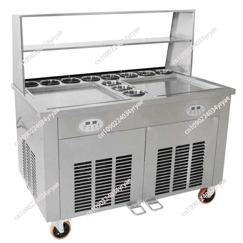 Commercial Fried Ice Cream Machine Fried Yogurt Machine Double Pots Making Roll Ice Cream Ice Frying Machine 220v 2800w 1pc
Commercial Fried Ice Cream Machine Fried Yogurt Machine Double Pots Making Roll Ice Cream Ice Frying Machine 220v 2800w 1pc