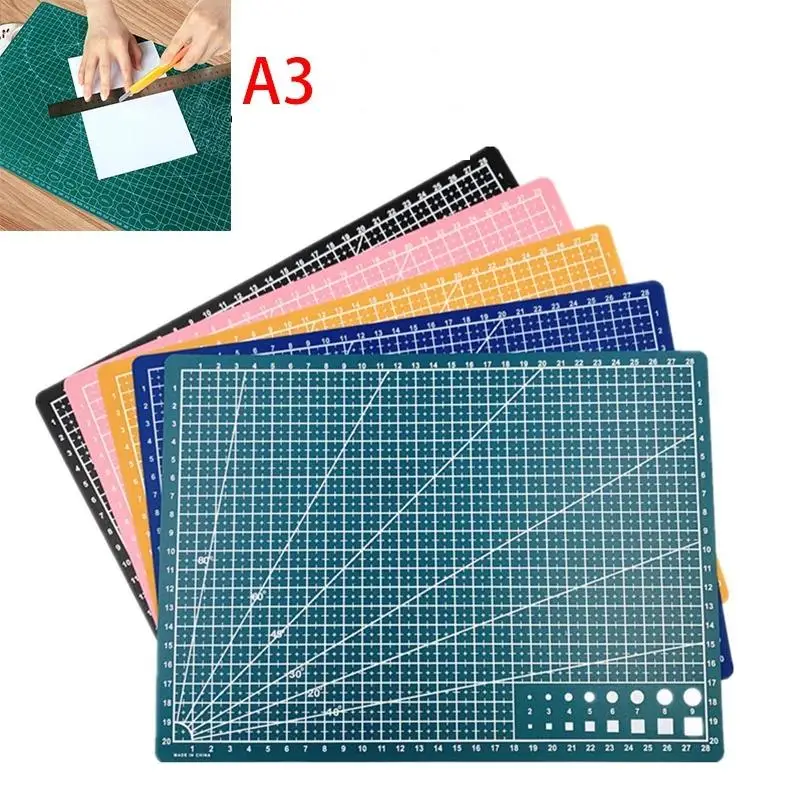 A3 Cutting Pad PVC Table Pad Leather Process Anti Cutting Double-Sided Carving Student DIY Process Self-Healing Pad 45×30x0.09cm
A3 Cutting Pad PVC Table Pad Leather Process Anti Cutting Double-Sided Carving Student DIY Process Self-Healing Pad 45×30x0.09cm