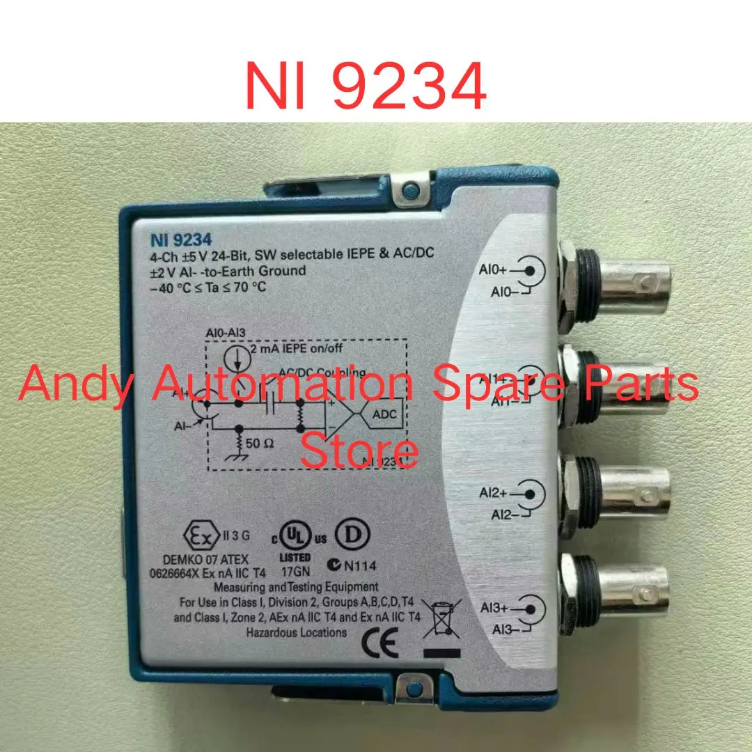 Second-hand NI 9234 Data Acquisition DAQ Module NI9234
Second-hand NI 9234 Data Acquisition DAQ Module NI9234