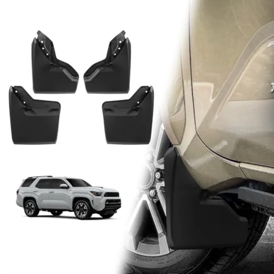 Splash Guards Compatible with Toyota 2025 2026 Accessories 6Gen Front and Rear Guards 4PCS Drilling Heavy Duty Fender guards Ki
Splash Guards Compatible with Toyota 2025 2026 Accessories 6Gen Front and Rear Guards 4PCS Drilling Heavy Duty Fender guards Ki