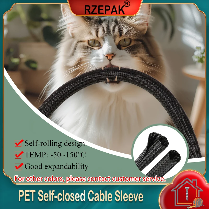 1~10m PET Cable Sleeve Self-Closed 3 5 8 10 13 16 19 25 32 38 50mm Heat-resistant Split Insulated Wrapping Wire Protect Sheath
1~10m PET Cable Sleeve Self-Closed 3 5 8 10 13 16 19 25 32 38 50mm Heat-resistant Split Insulated Wrapping Wire Protect Sheath