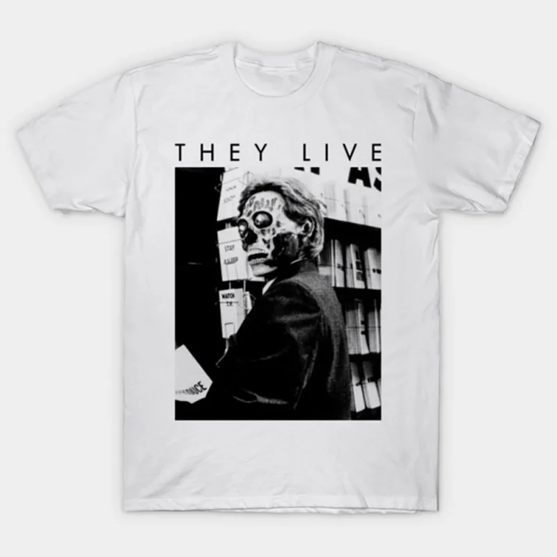 0529 Retro Sic-Fi They Live Gift T Shirt John Carpenter Vintage Horror movie Alien film Graphic clothes US Size Tee S-6XL
0529 Retro Sic-Fi They Live Gift T Shirt John Carpenter Vintage Horror movie Alien film Graphic clothes US Size Tee S-6XL